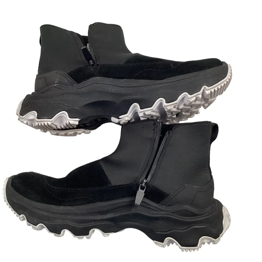 Sorel Kinetic Impact NXT Waterproof‎ Booties Black Suede Side Zip Women's 8